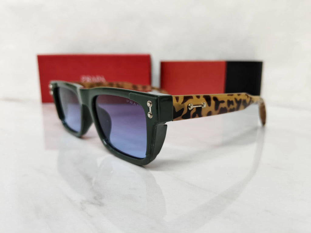 PRADA 5502 OLIVE TORTOISE BLUE FULL METAL BODY AAA QUALITY
