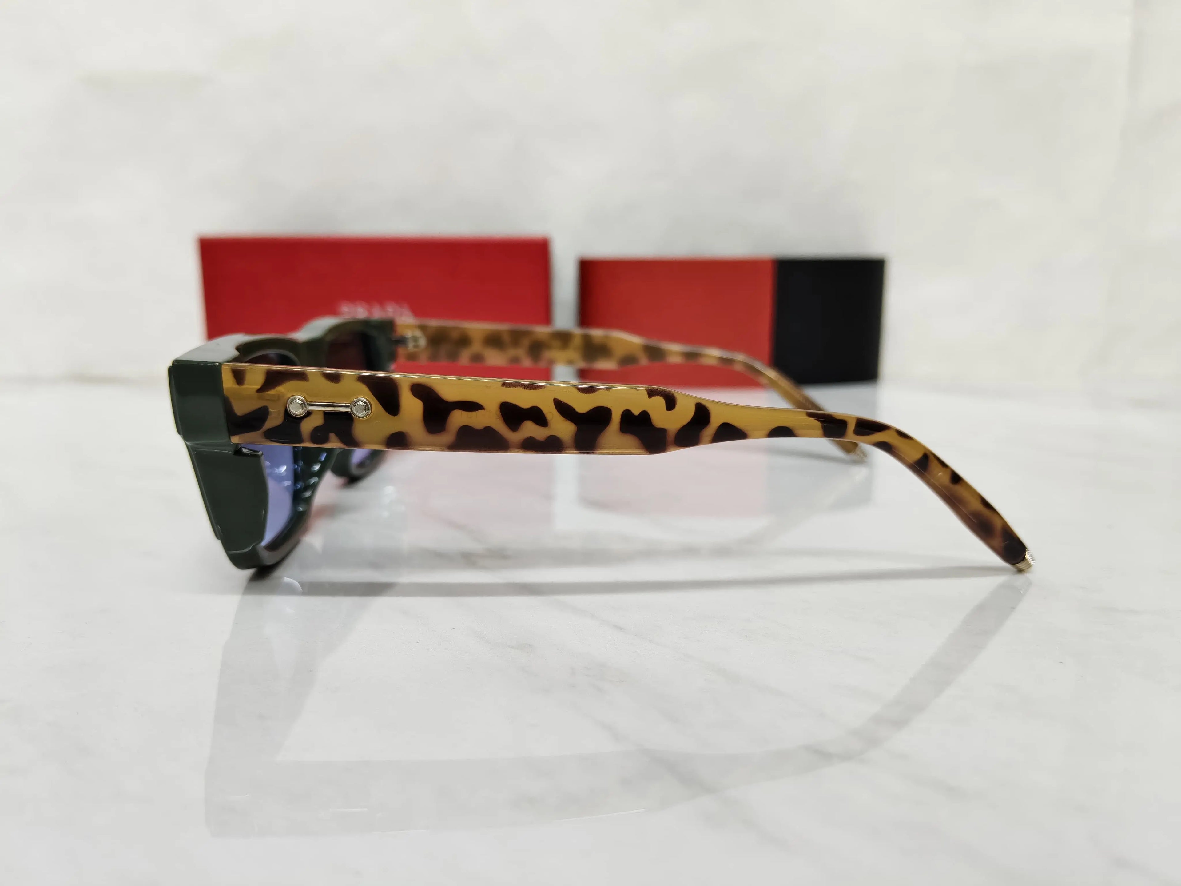 PRADA 5502 OLIVE TORTOISE BLUE FULL METAL BODY AAA QUALITY