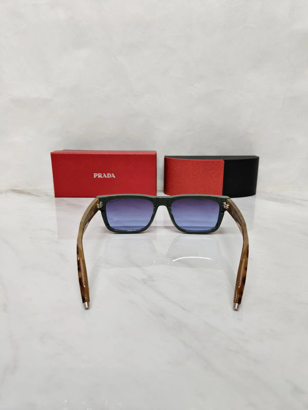PRADA 5502 OLIVE TORTOISE BLUE FULL METAL BODY AAA QUALITY