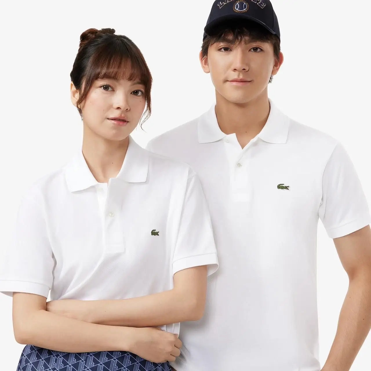 Lacost e White Logo Work Premium Polo T-Shirt Main image