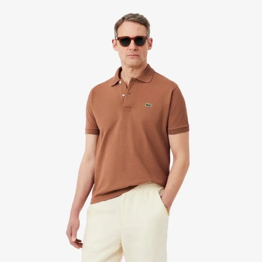 Lacost e Brown Logo Work Premium Polo T-Shirt Main image