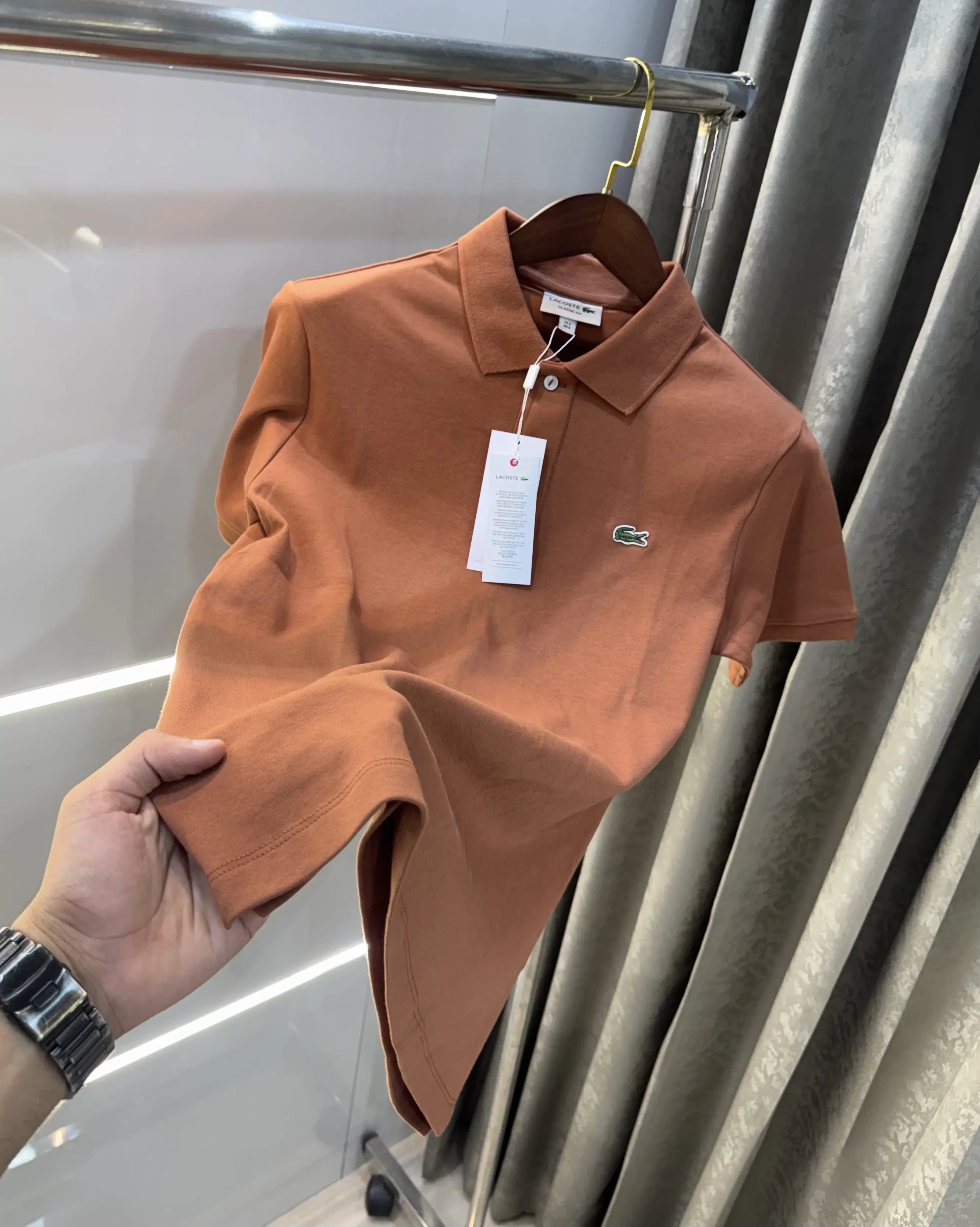 Lacost e Brown Logo Work Premium Polo T-Shirt Secondary image