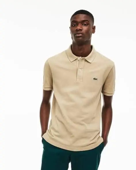 Lacost e Beige Logo Work Premium Polo T-Shirt Main image