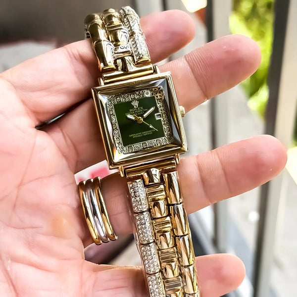 ROLEX_LADIES_GOLD-GREEN