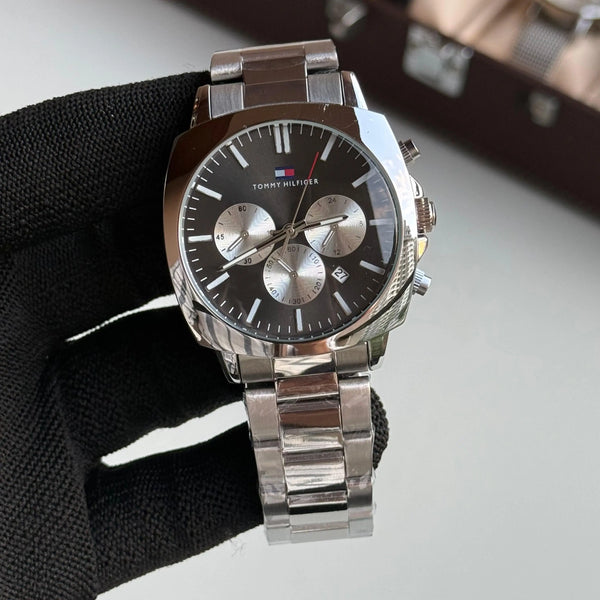Tommy Hilfige_r Chronograph Silver Black Dial