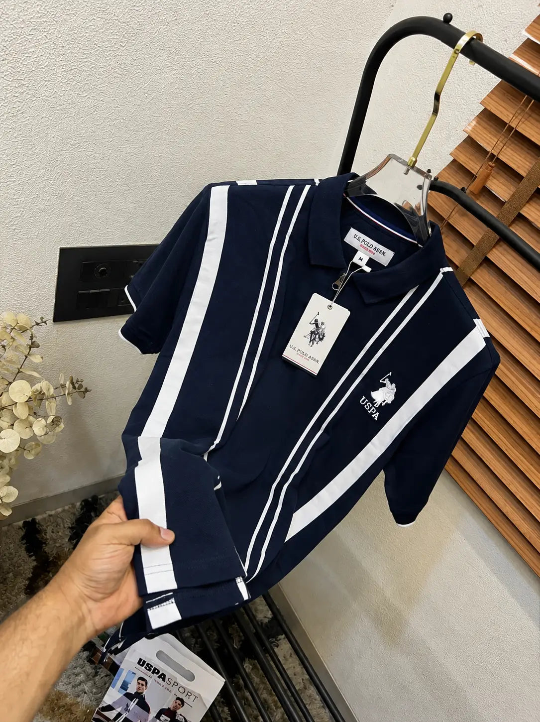 U.S. Polo Assn. Imported Cotton Polo T-shirt (DN 638) Secondary image