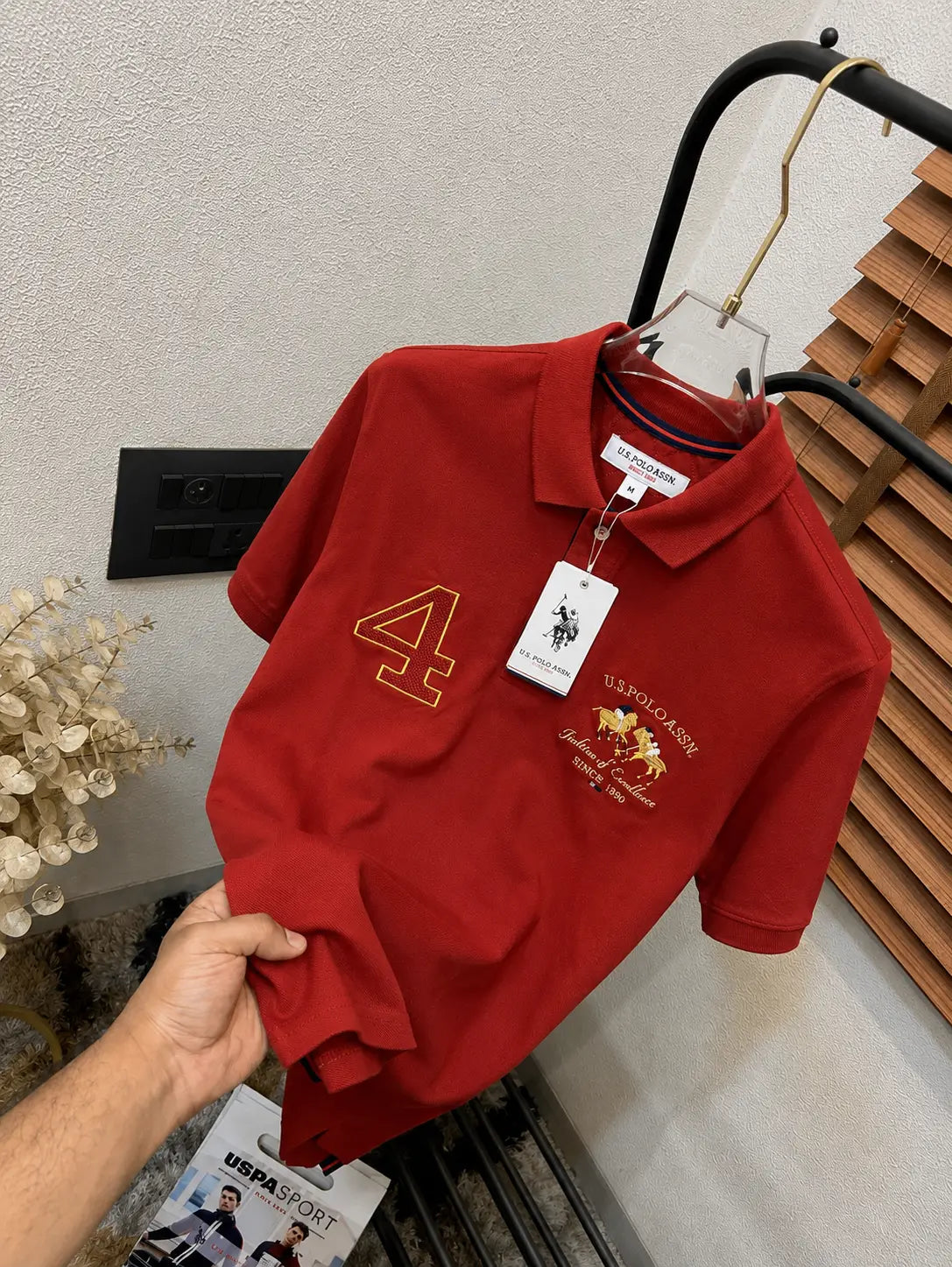 U.S. Polo Assn. Imported Cotton Polo T-shirt (DN 638) Secondary image