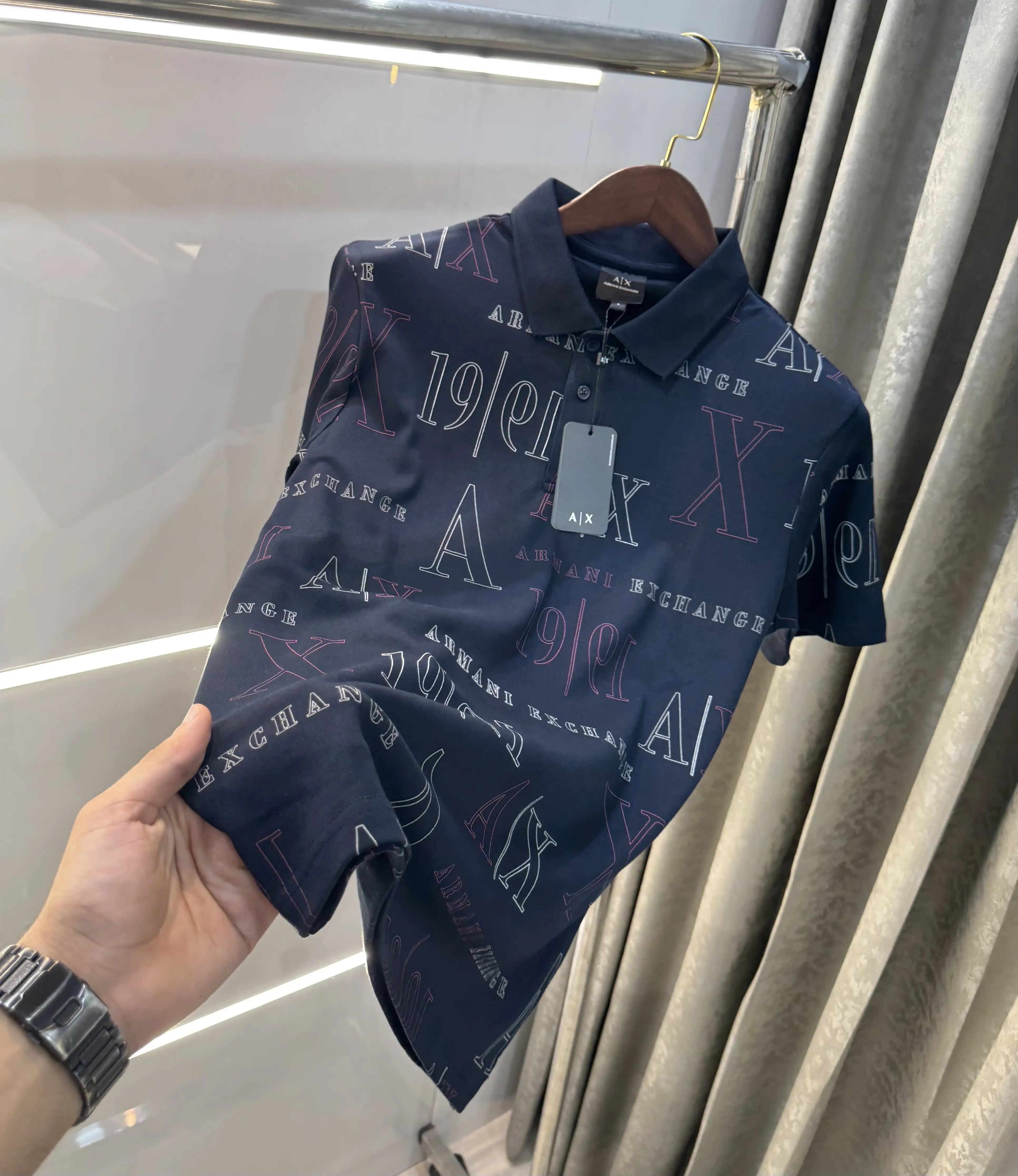 Arman i Exchange Navy Blue Premium Polo T-Shirt Main image