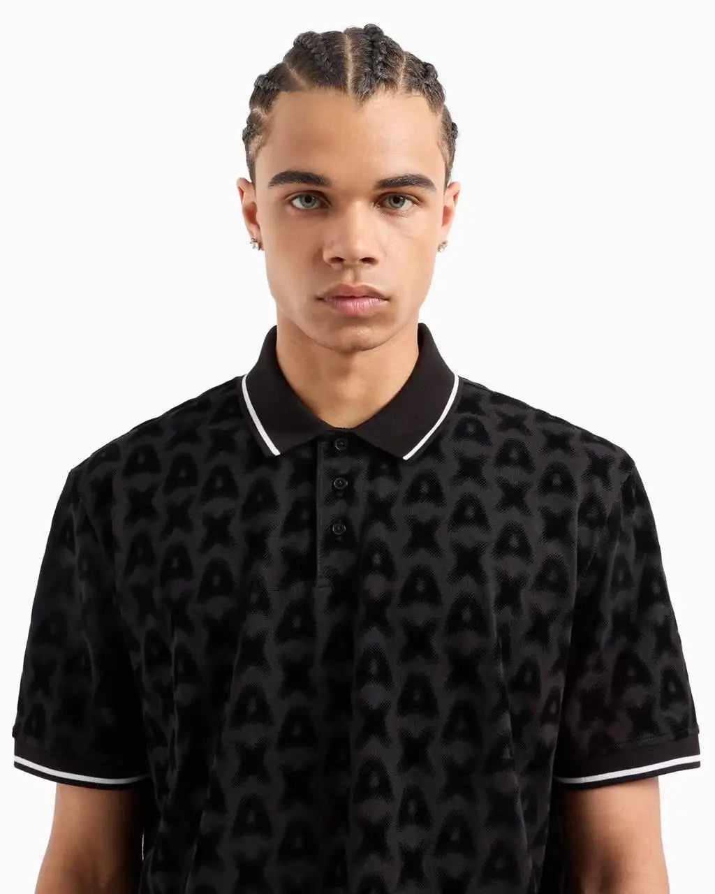 Arman i Exchange Black Monogram Premium Polo T-Shirt