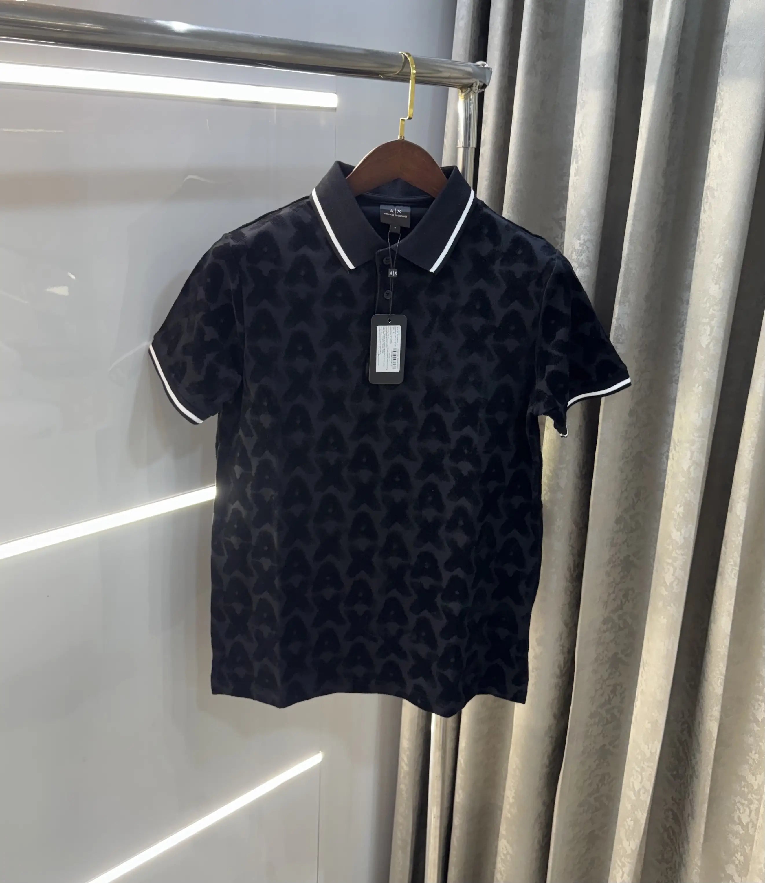 Arman i Exchange Black Monogram Premium Polo T-Shirt