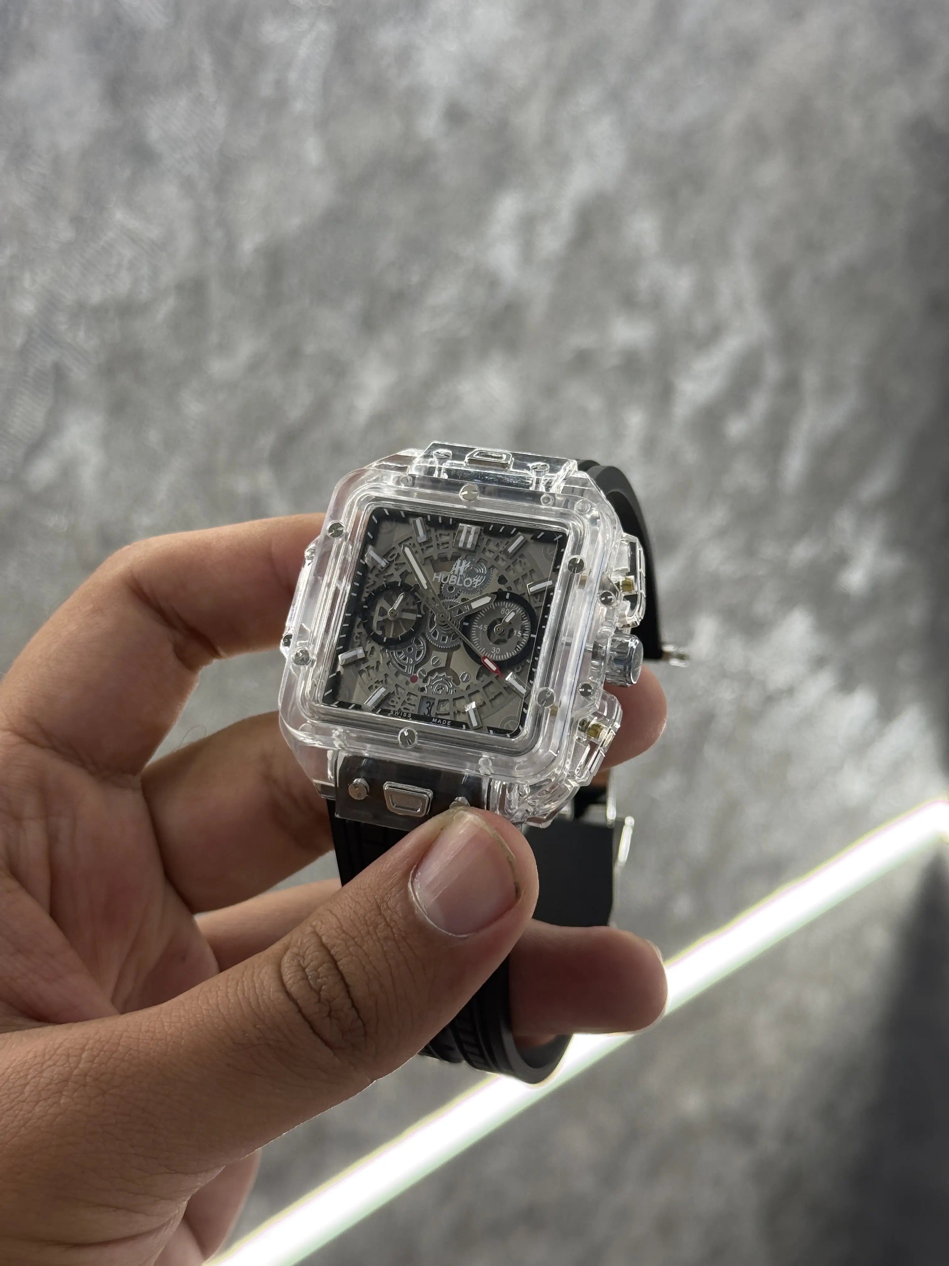 Hublot Bigbang Unico Square Transparent All Working 003 Main image
