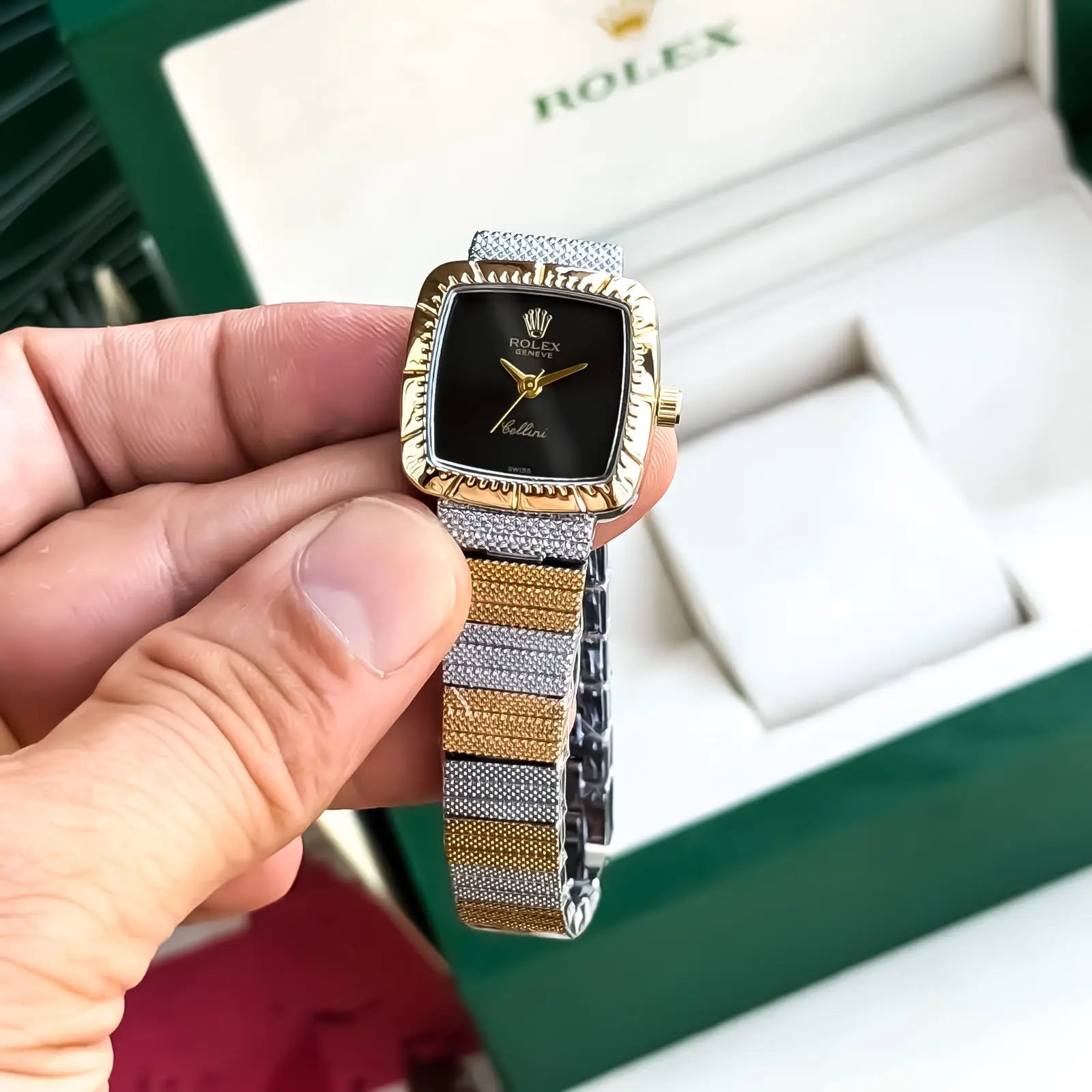 ROLEX_LADIES_GOLD_TT_BLACK