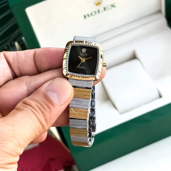 ROLEX_LADIES_GOLD_TT_BLACK