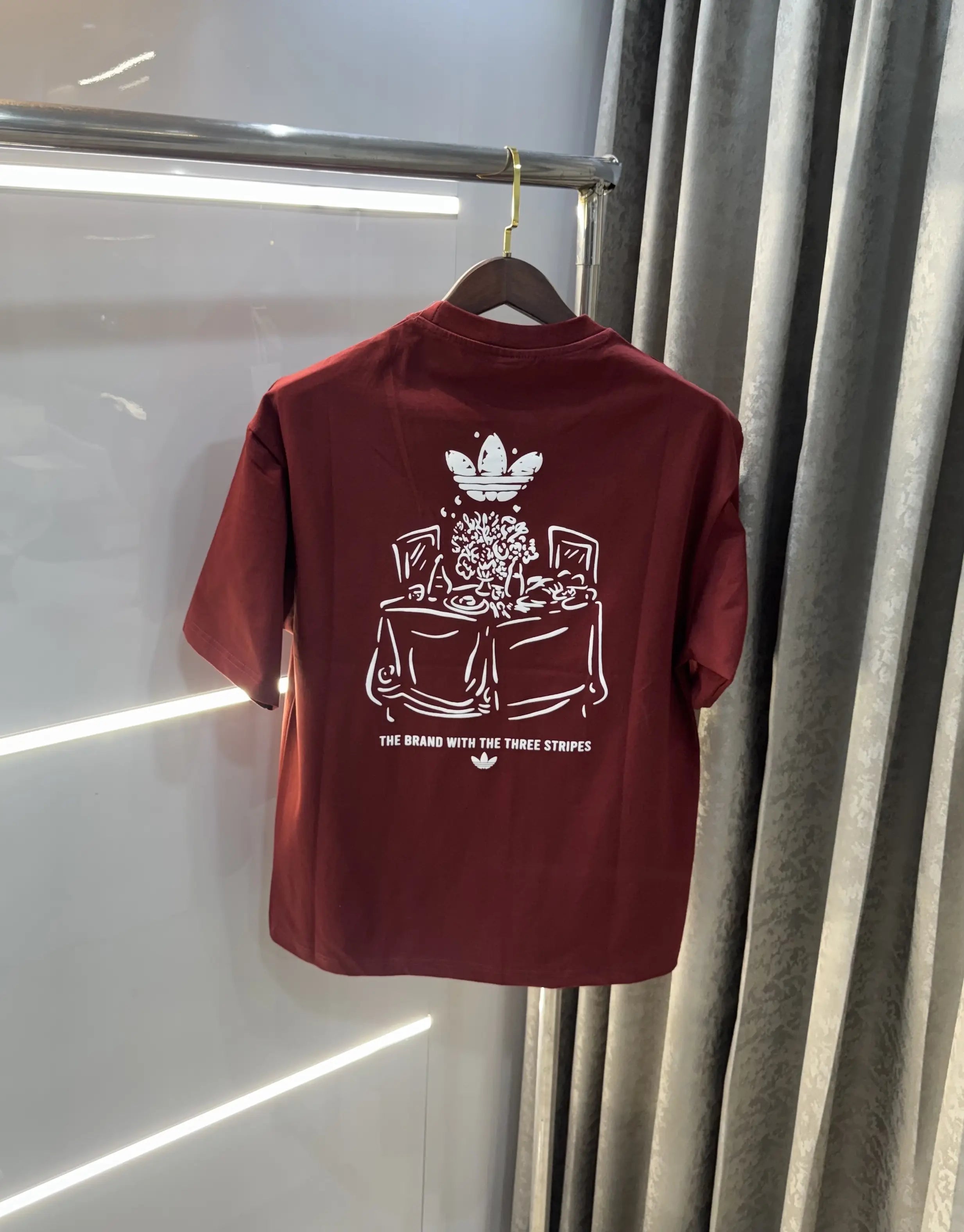 Adidas Rust Logo Print Imported Oversized T-Shirt Main image