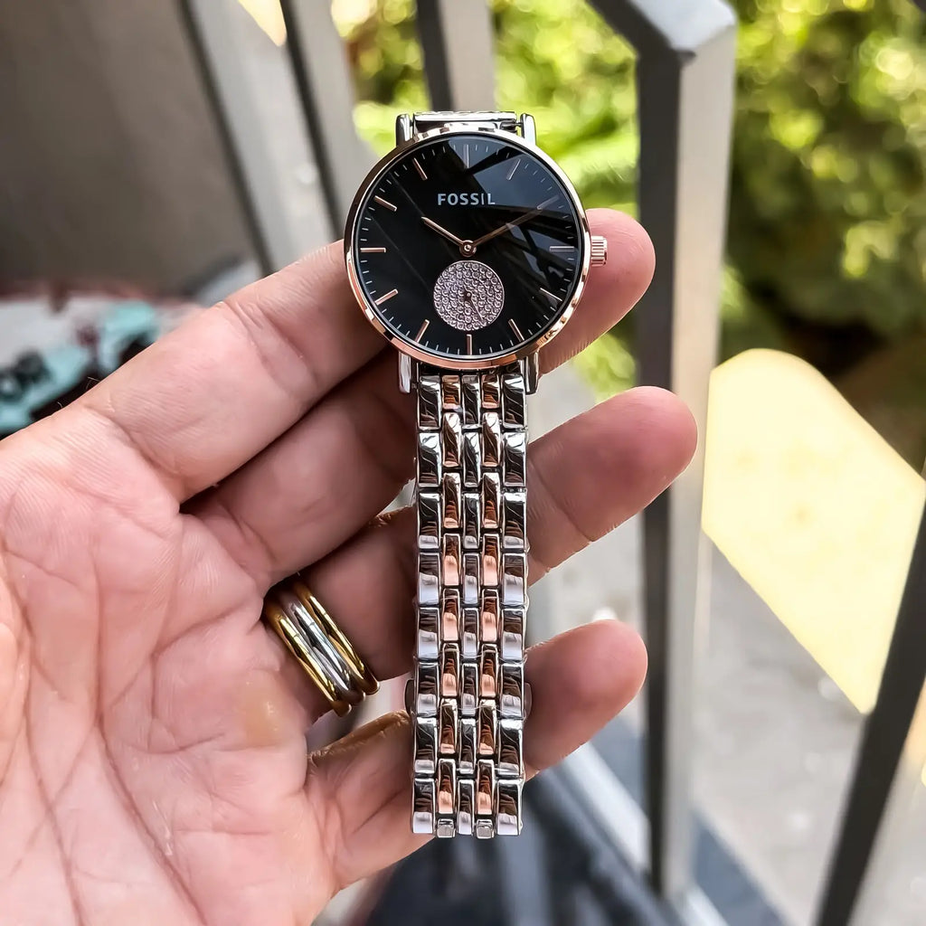 FOSSIL_LADIES_ROSE-TT-BLACK