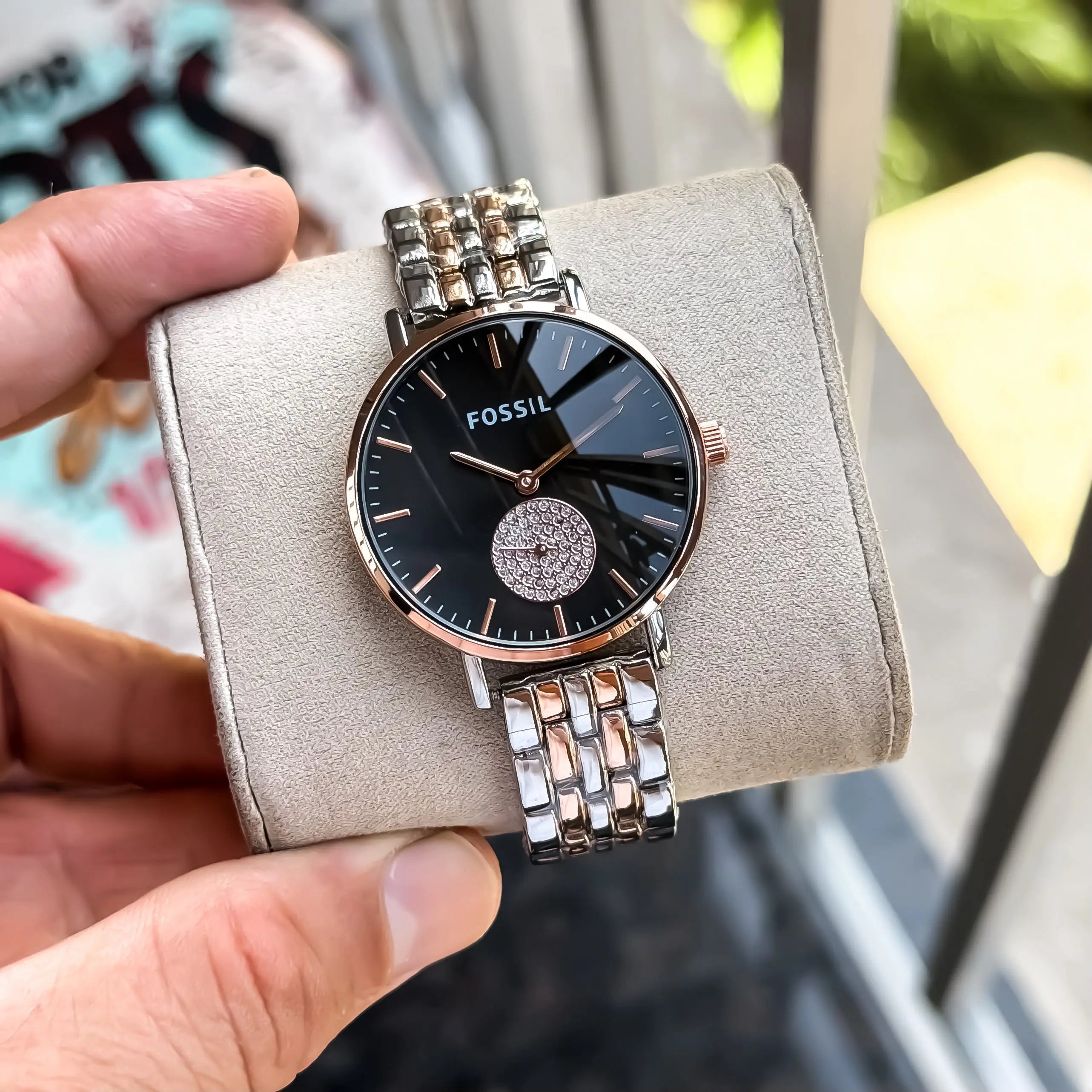 FOSSIL_LADIES_ROSE-TT-BLACK