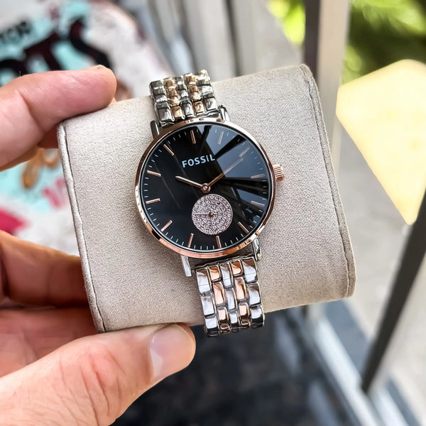 FOSSIL_LADIES_ROSE-TT-BLACK