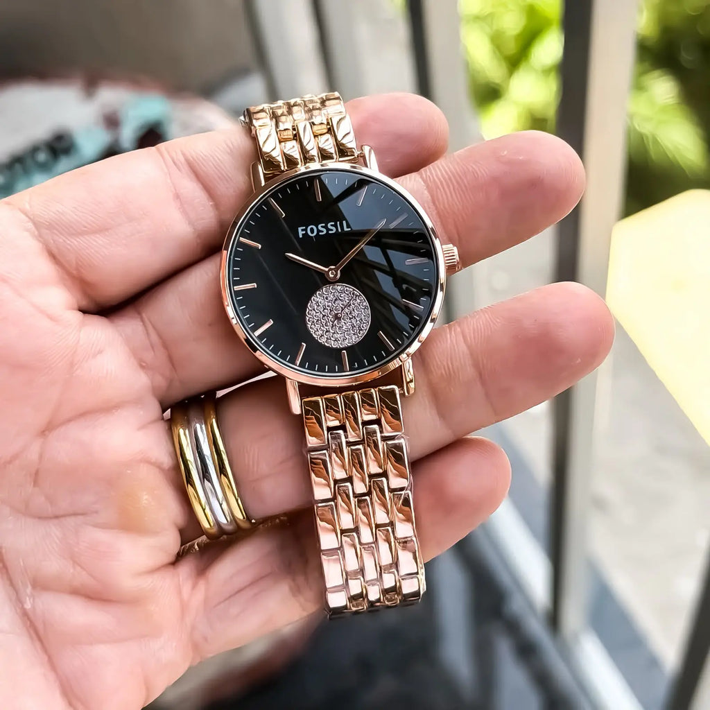 FOSSIL_LADIES_ROSE_BLACK
