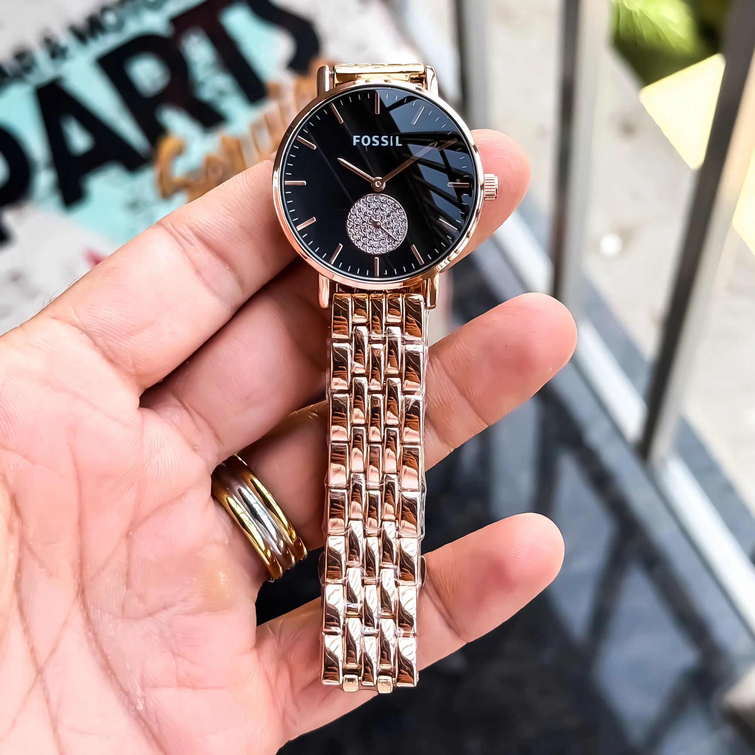 FOSSIL_LADIES_ROSE_BLACK