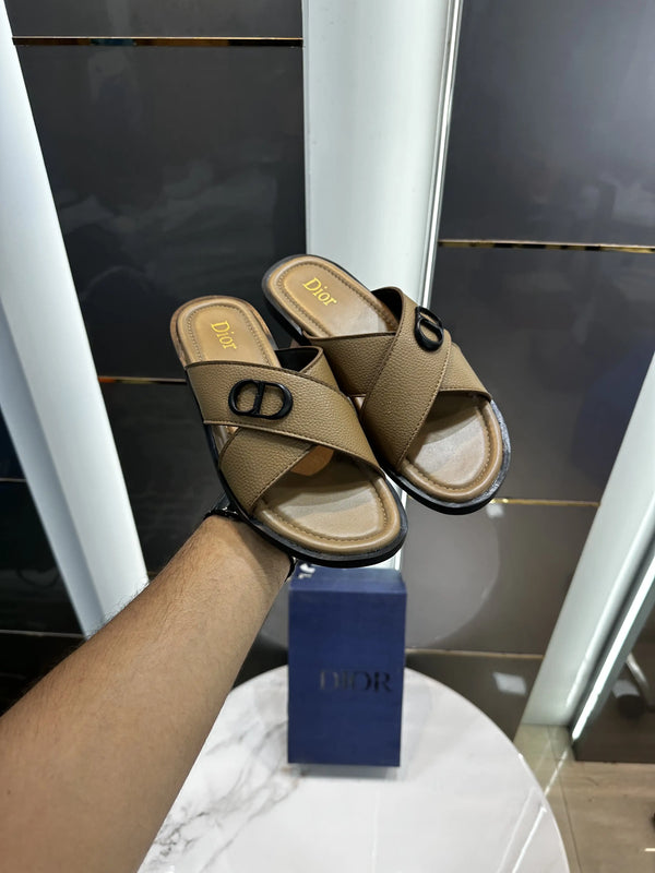Dior_CD Cross Beige Premium Slide For Men