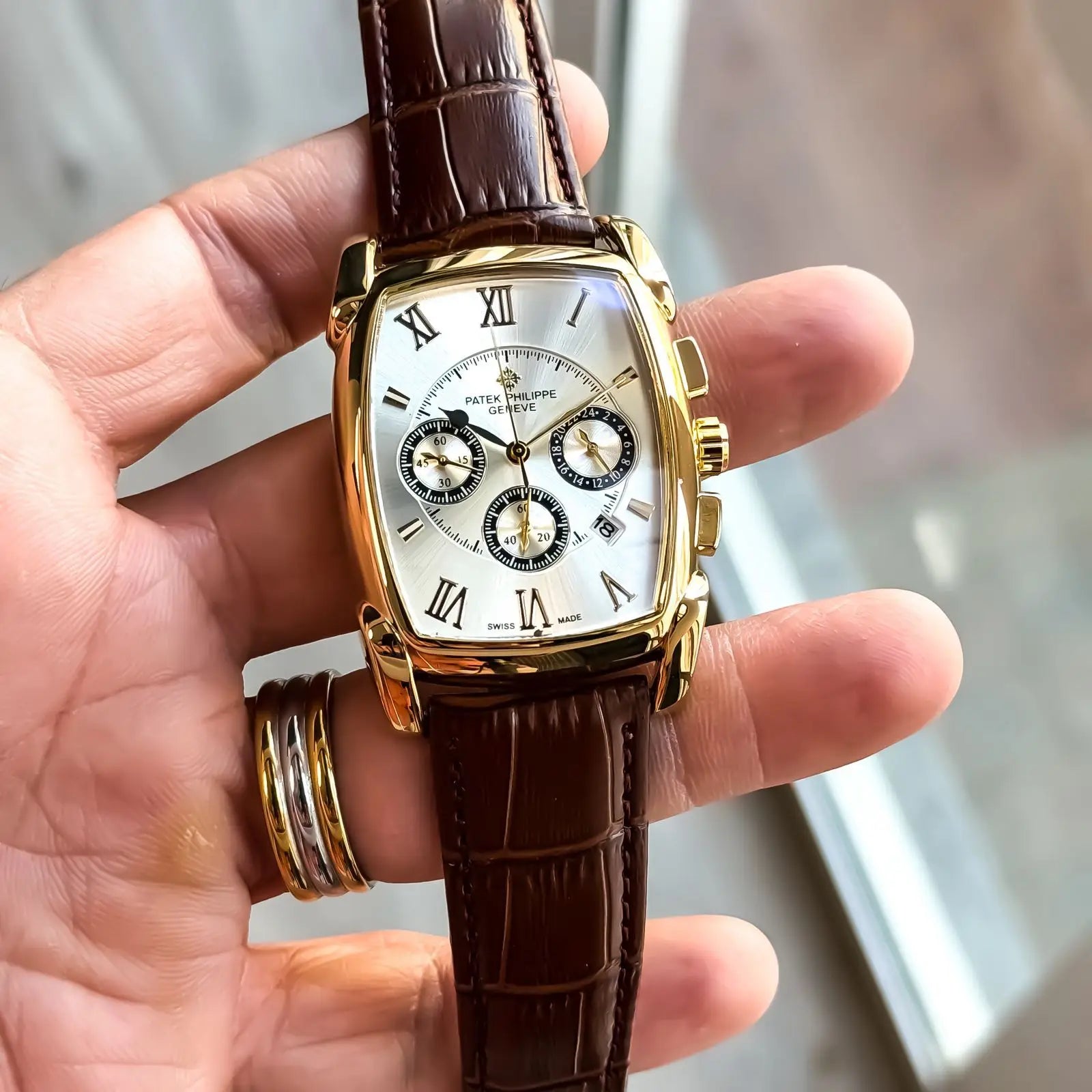 patek Phillip Brown Gold