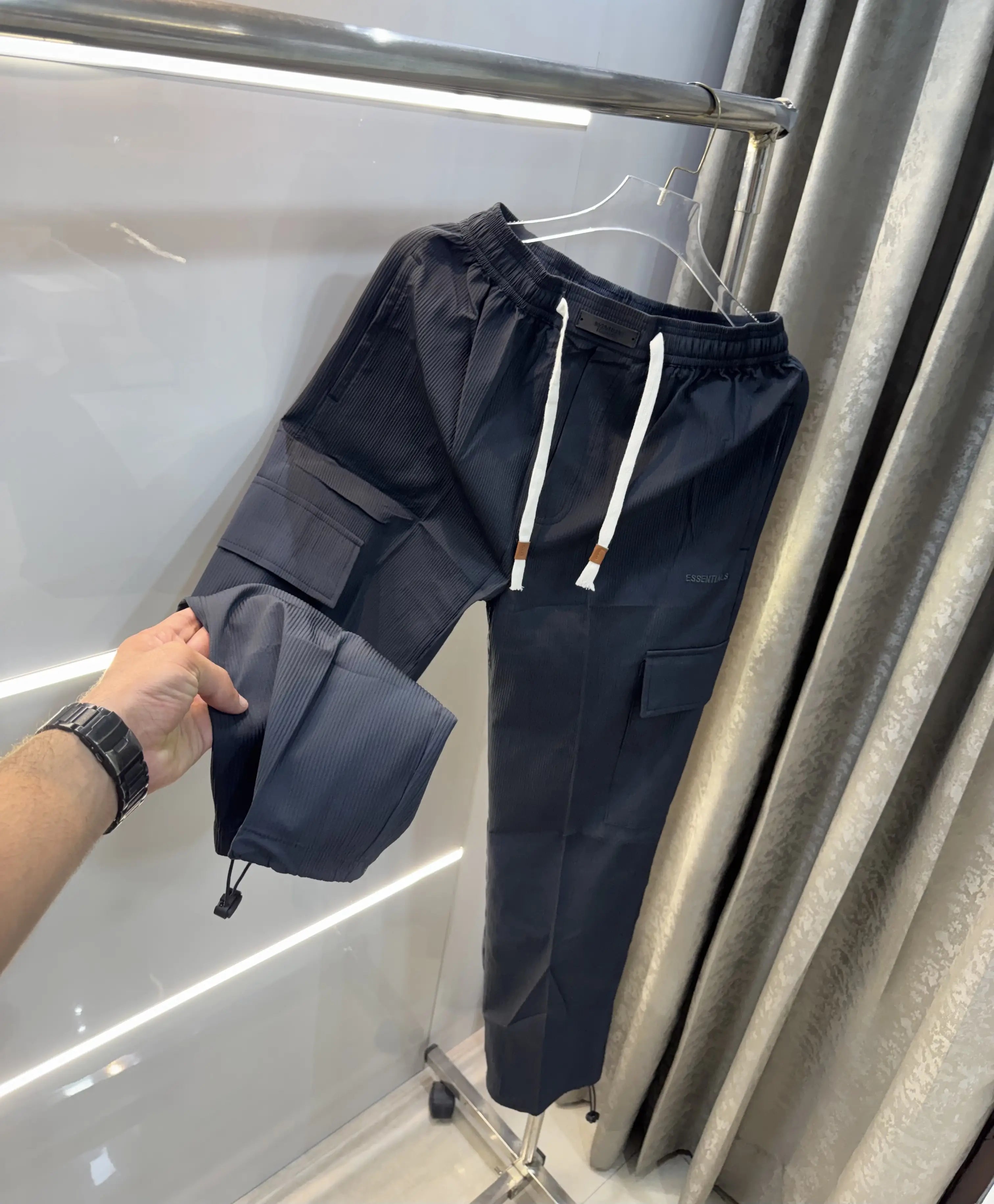 Essential Fear Of God Grey Imported Premium Trackpant Secondary image