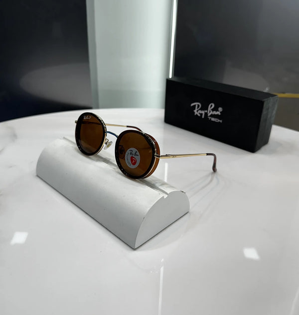 RayBan Gold Brown Premium Shades 6525