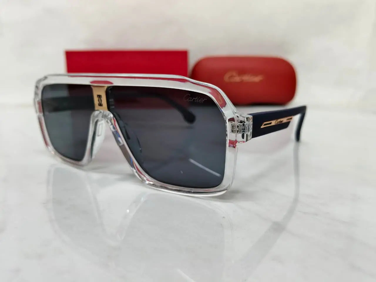 CARTIER 18518 CRYSTAL SMOKE BLUE