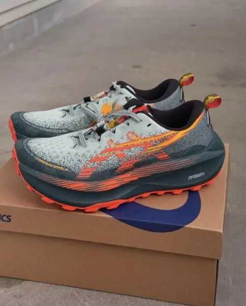 Asicss Trabuco Max 4 Trail Cold Moss Nova Orange
