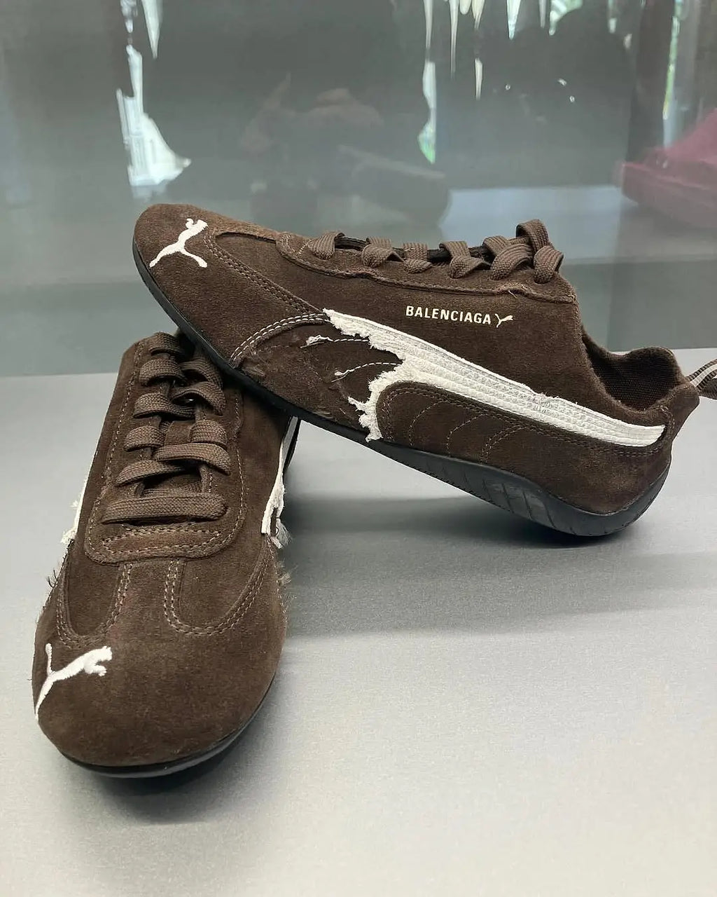 Balenciagaa X Pumaa Speedcat Brown (391