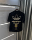 Adidas Black Logo Print Imported Oversized T-Shirt