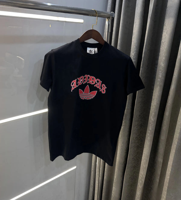 Adidas Black Printed Premium Classic T-Shirt
