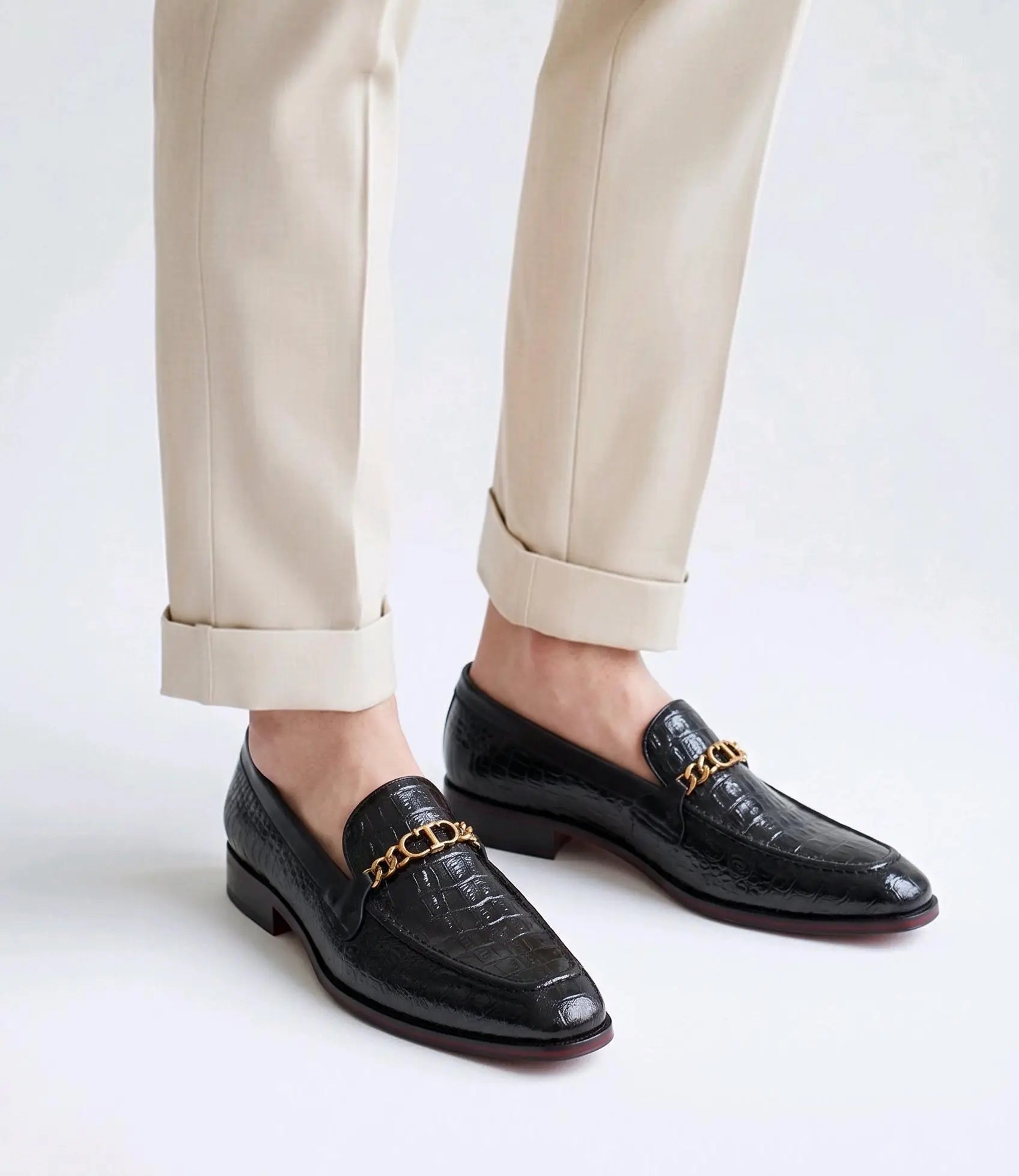 Frank_Romello Black Premium Formal Loafers Main image