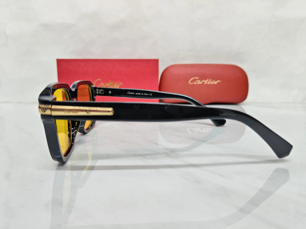 Cartier 0482 BLACK YELLOW