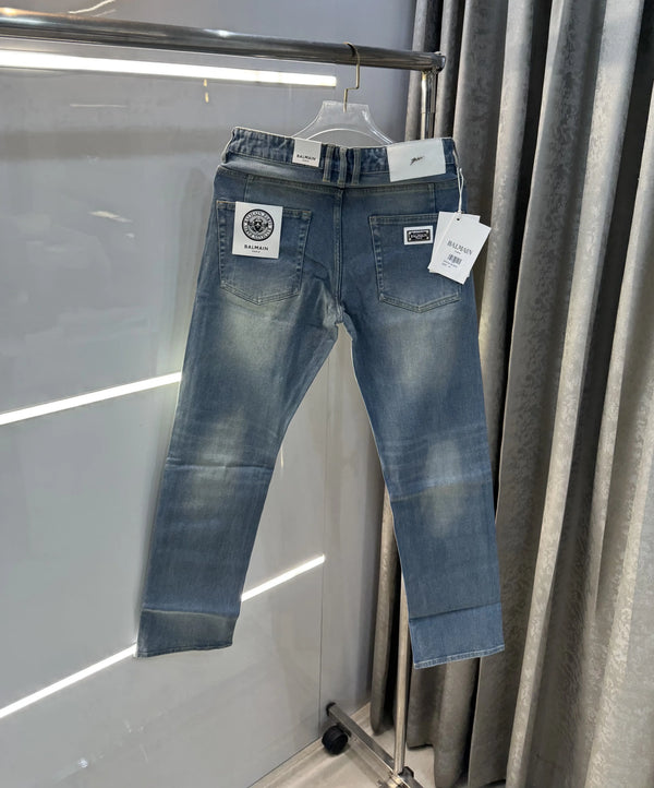 Balmain Paris Greenish Imported Premium Denim
