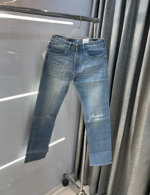 Balmain Paris Greenish Imported Premium Denim