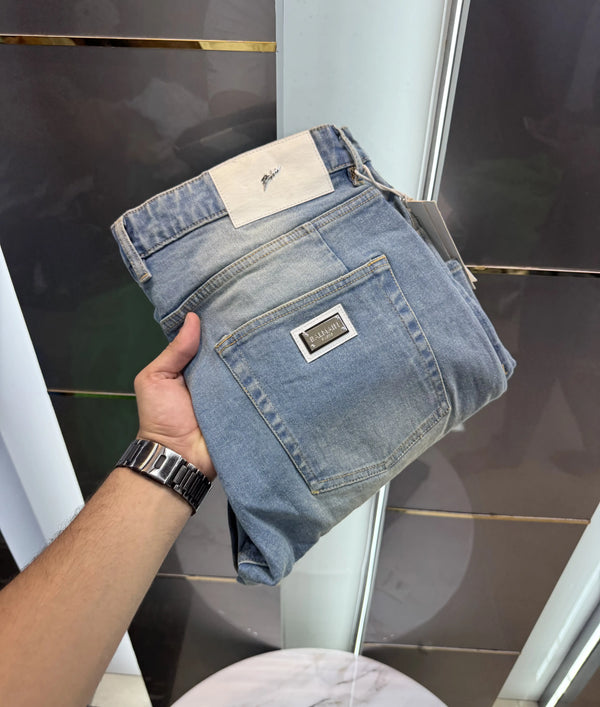 Balmain Paris Greenish Imported Premium Denim