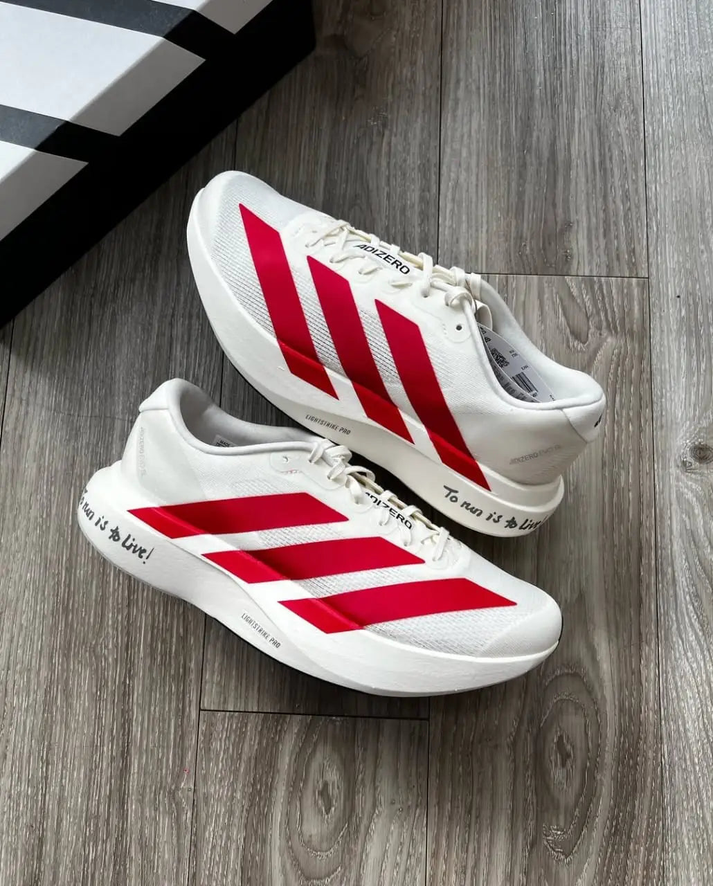 Adidass Adizero Evo Sl White Red (400 Secondary image