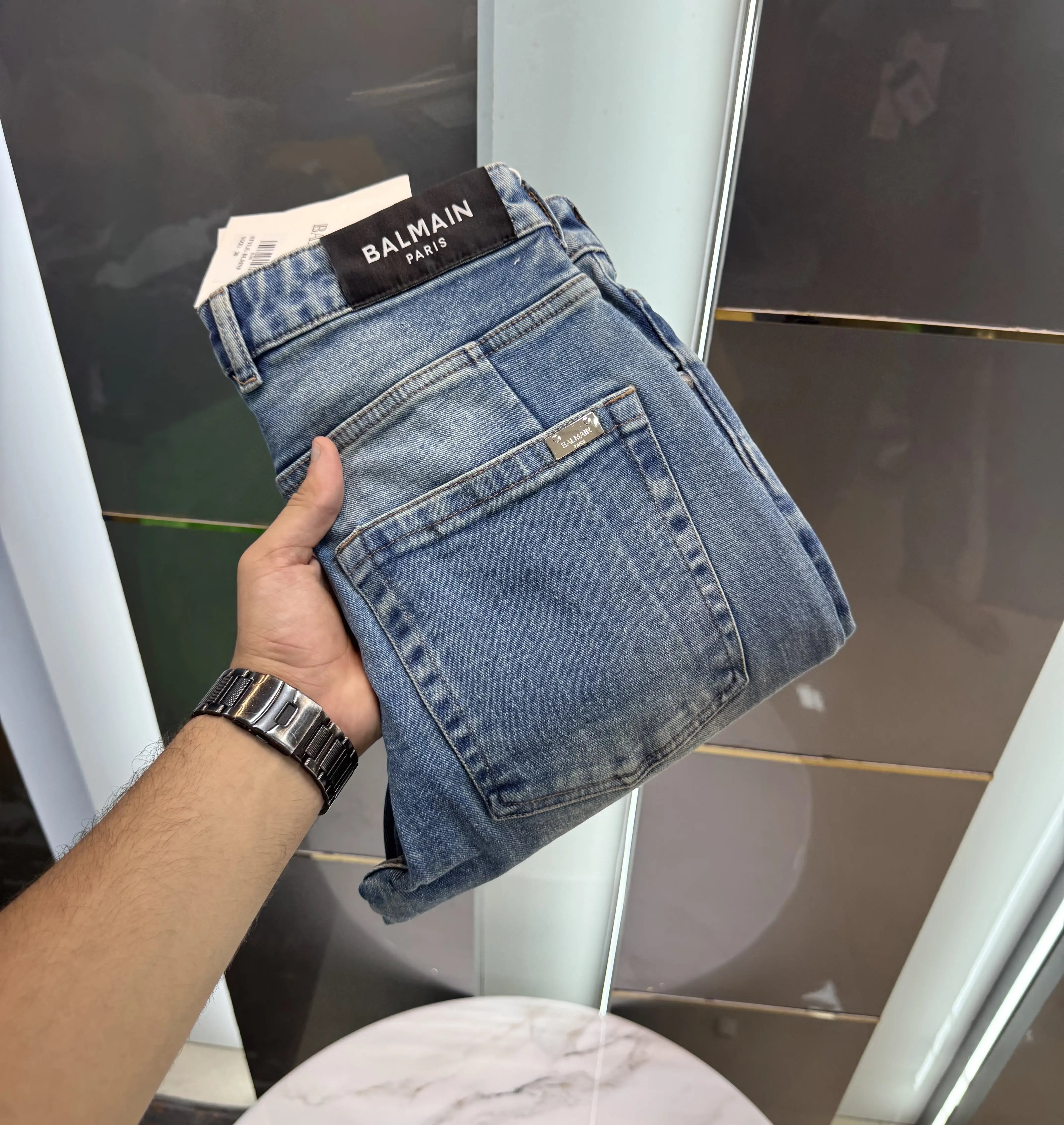 Balmain Paris new vintage Imported Premium Denim Secondary image