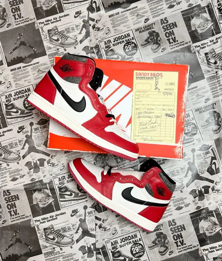 NIKE AIR JORDAN RETRO 1 LOST & FOUND WITH ALL ACCESSORIES 😍 Main image