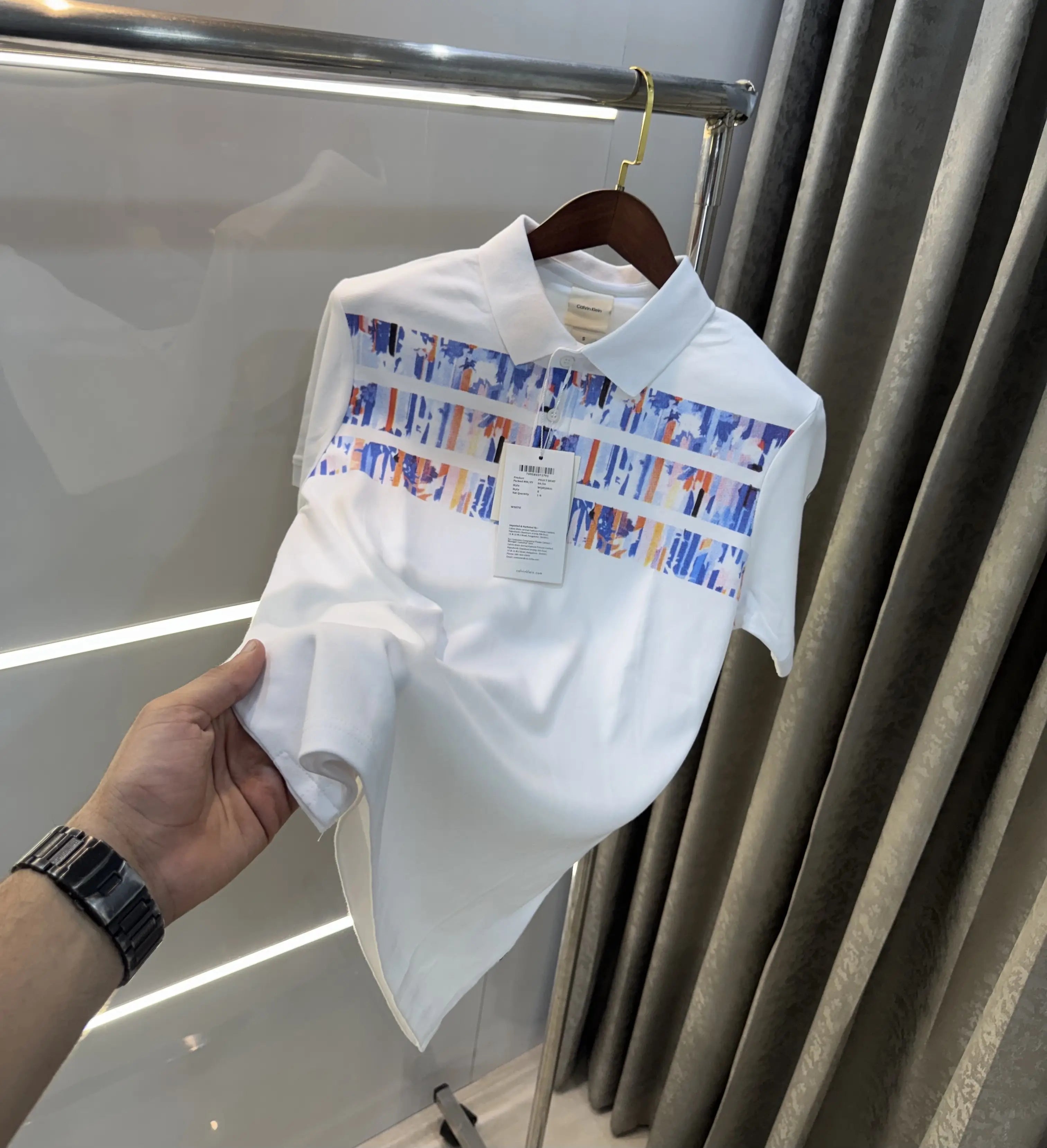 Calvin  Klein White Premium Polo T-Shirt Secondary image