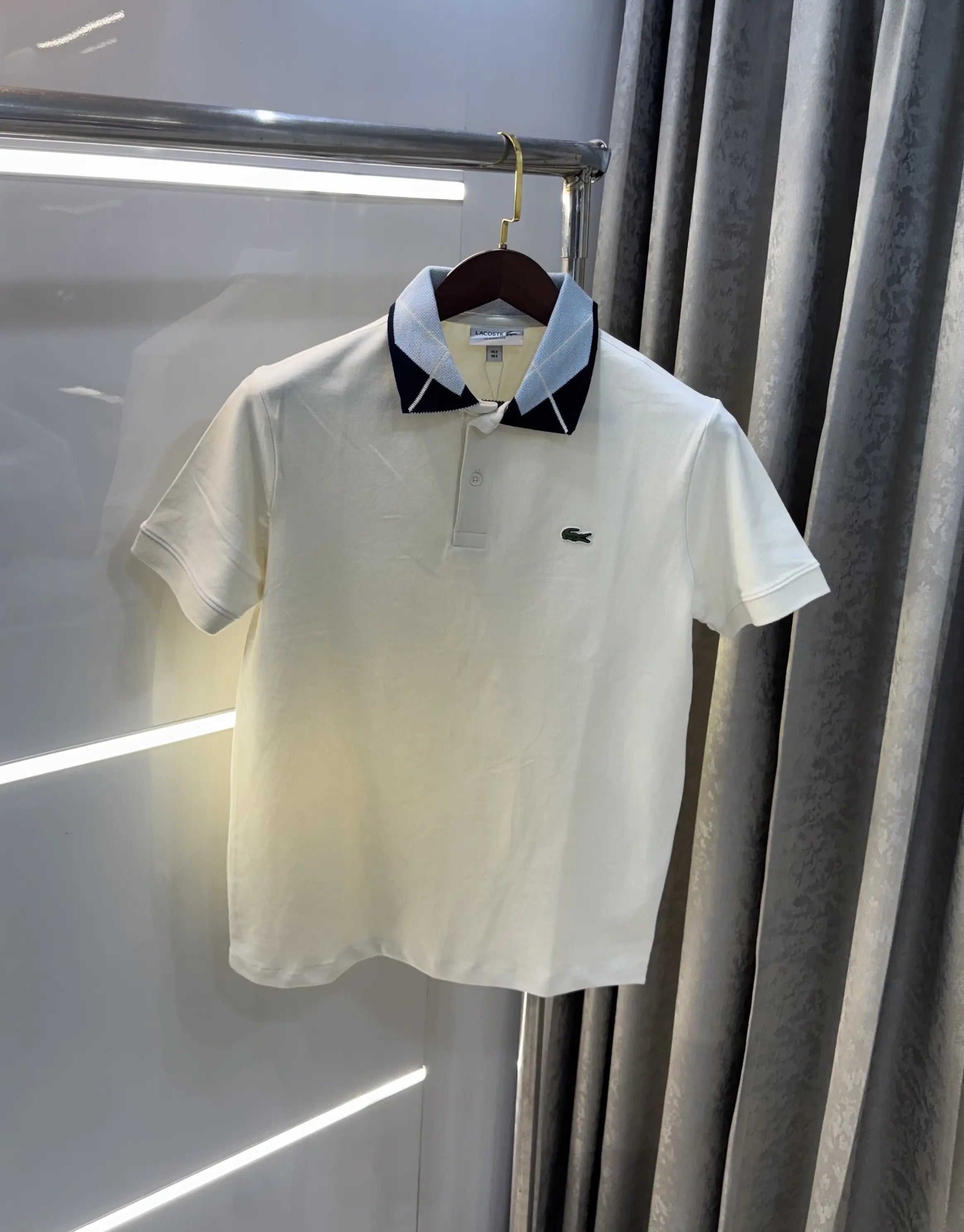 Lacost e Cream Embroidery Logo Premium Polo T-Shirt Secondary image