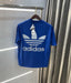 Adidas Blue Reflective Logo Print Imported Oversized T-Shirt