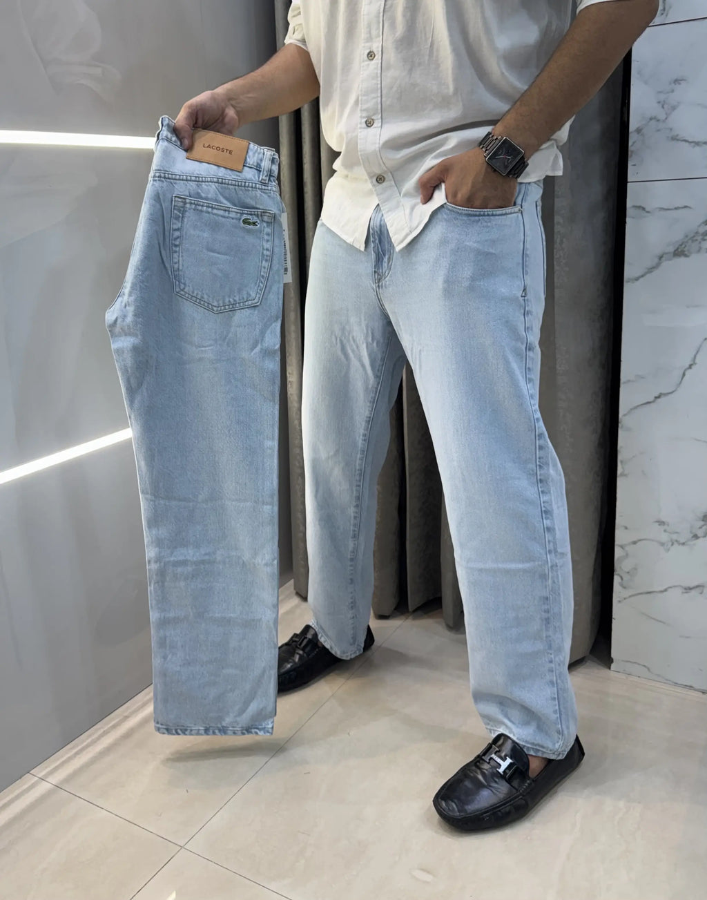 Lacost e Sky Blue Premium Classic Denim