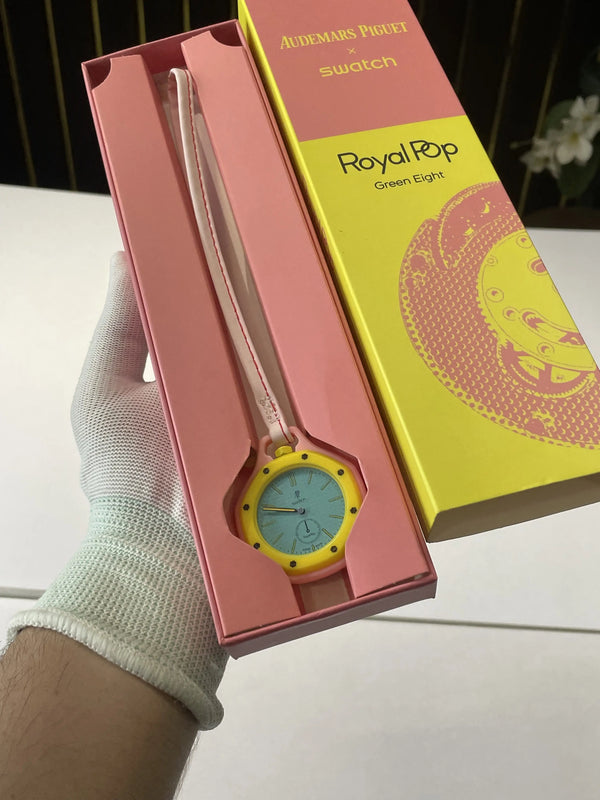 audemar_s piguet x swatch royal pop with og box
