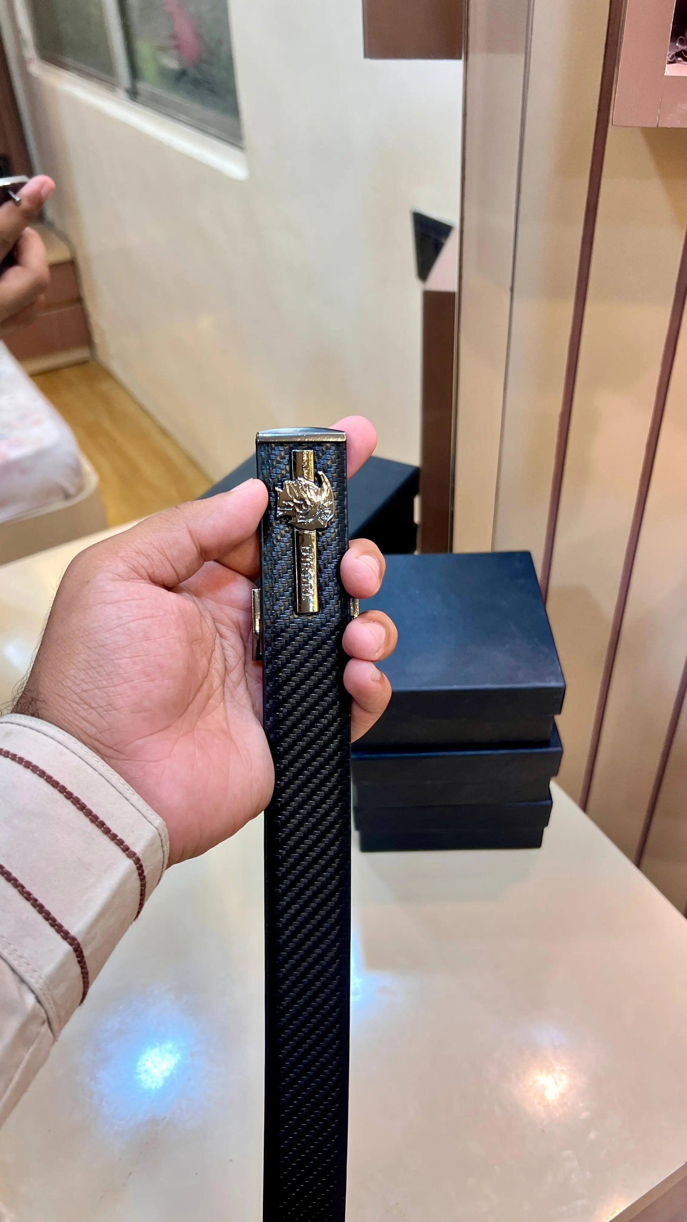 DIESEL PREMIUM QUALITY IMP REVERSEABLE BELT WITH BOX D-103 