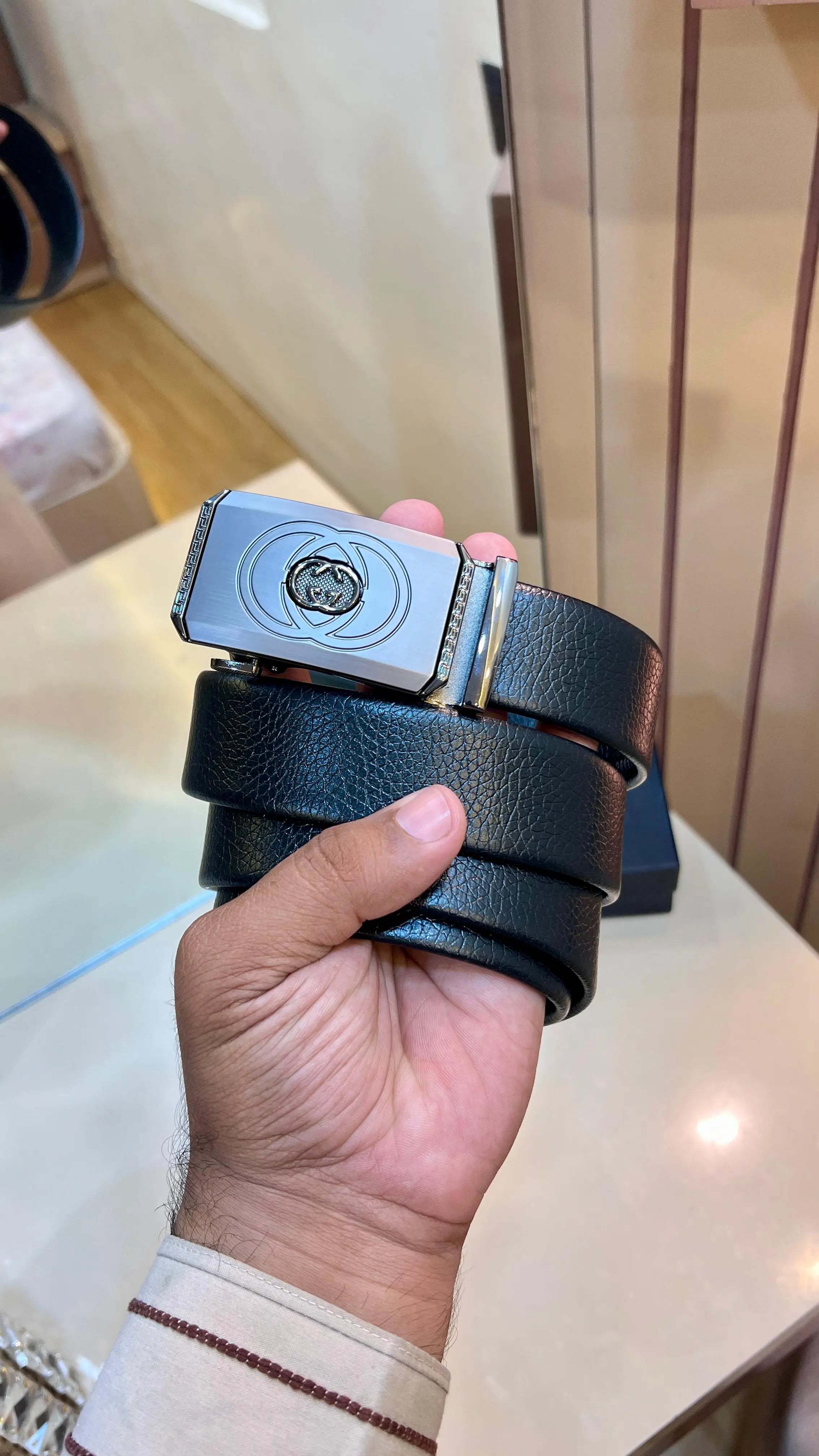 GG GUCCI PREMIUM QUALITY AUTOLOCK BELT WITH OG BOX GG-622