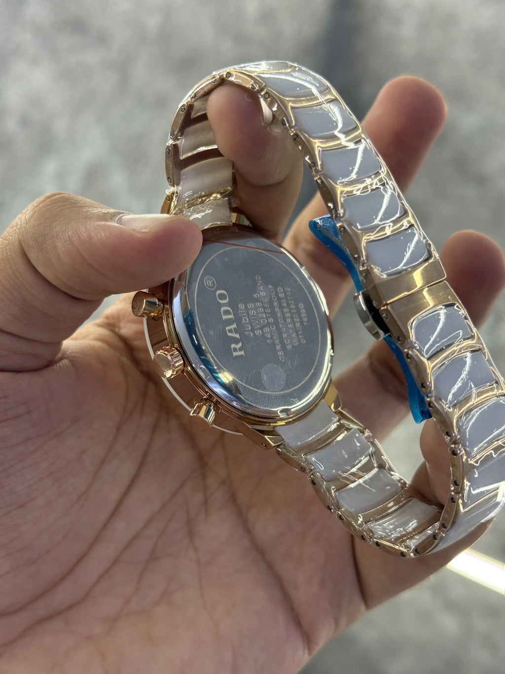 Rado Centrix Ceramic White Rose Gold Premium All Working 054