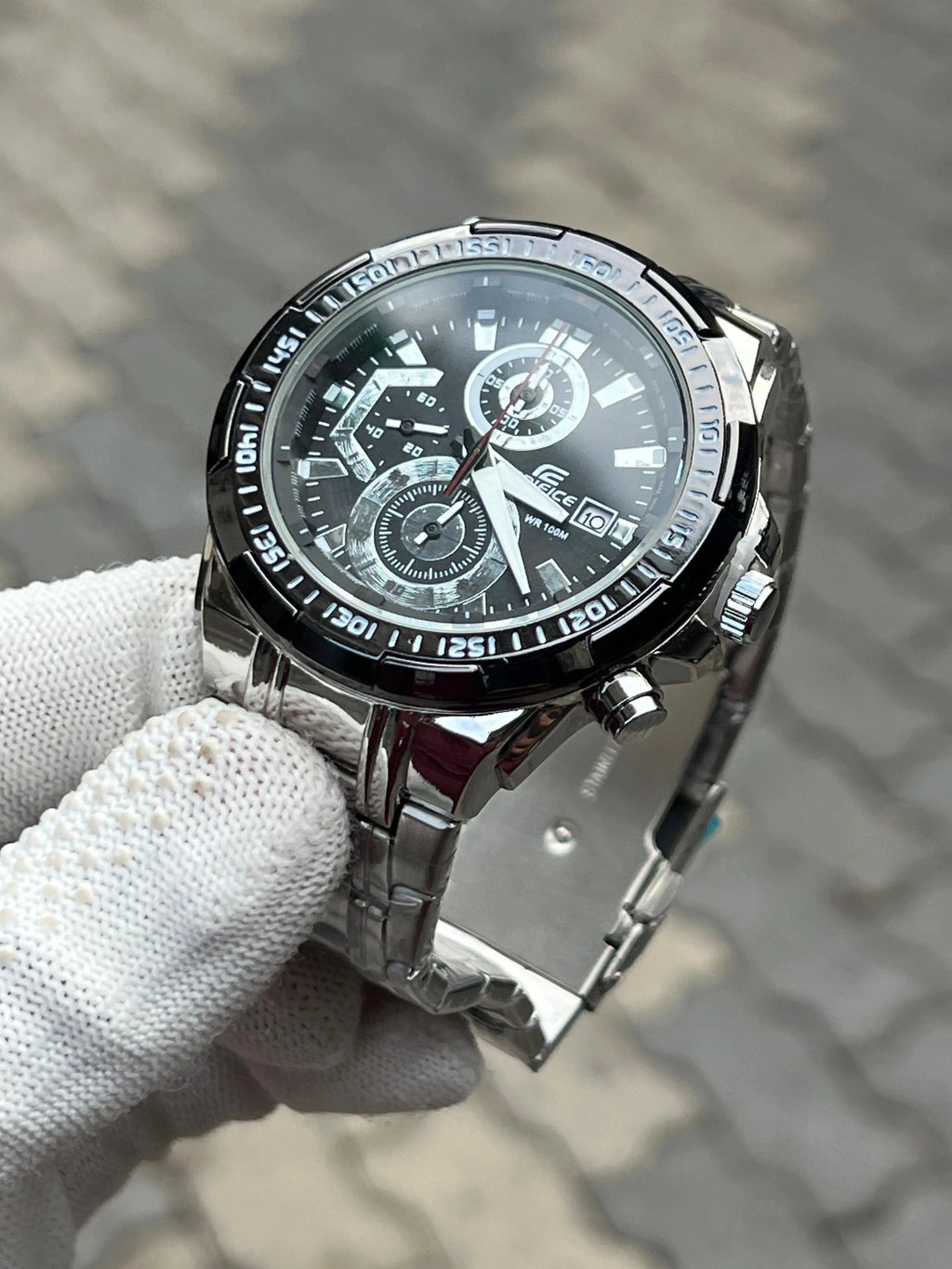 Casio Edifice Silver Black