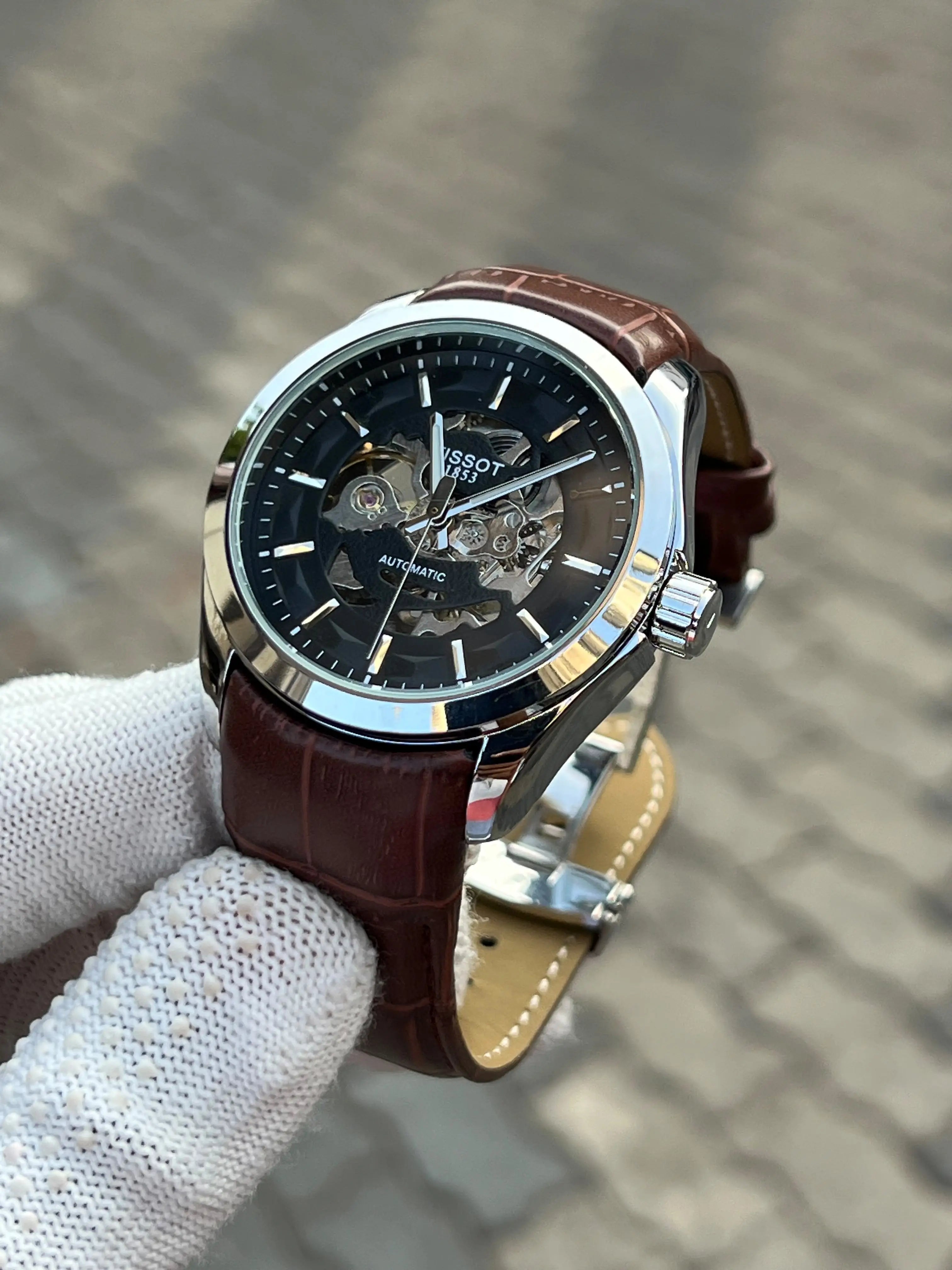 Tisso_t 1853 Automatic Leather Belt